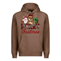 Chestnut merry christmas chihuahua Premium Hoodie - JahusDesignShop