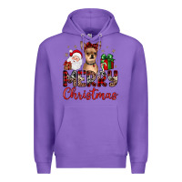 Purple merry christmas chihuahua Premium Hoodie - JahusDesignShop