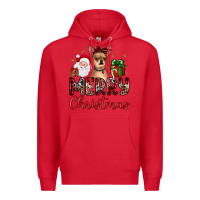 Red merry christmas chihuahua Premium Hoodie - JahusDesignShop