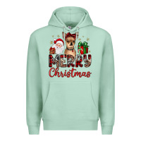 Seafoam merry christmas chihuahua Premium Hoodie - JahusDesignShop