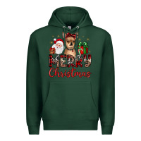 Sports Green merry christmas chihuahua Premium Hoodie - JahusDesignShop