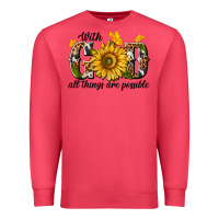 Cardinal with god all things are possible Premium Sweatshirt - texasbilliewilder