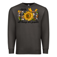 Smoke with god all things are possible Premium Sweatshirt - texasbilliewilder