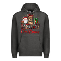 Charcoal Heather merry christmas chihuahua Premium Hoodie - JahusDesignShop