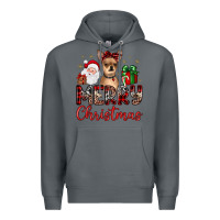 Rock merry christmas chihuahua Premium Hoodie - JahusDesignShop