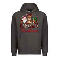 Smoke merry christmas chihuahua Premium Hoodie - JahusDesignShop