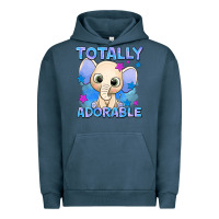 Pigment Midnight Navy totally adorable elephant boy Urban Hoodie - AdoDesignShop