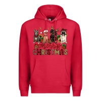 Cardinal merry christmas chihuahua pitbull pug dachshund Premium Hoodie - JahusDesignShop