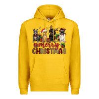 Lemon merry christmas chihuahua pitbull pug dachshund Premium Hoodie - JahusDesignShop