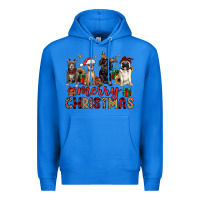 True Royal merry christmas chihuahua pitbull pug dachshund Premium Hoodie - JahusDesignShop