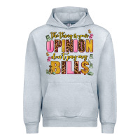 Heather Grey the thing is your opinion dont pay my bills Urban Hoodie - AdoDesignShop