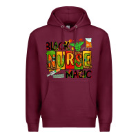 Burgundy black nurse magic Premium Hoodie - AdoDesignShop