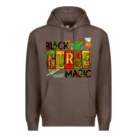 Coffee black nurse magic Premium Hoodie - AdoDesignShop