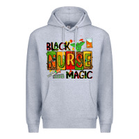 Heather Grey black nurse magic Premium Hoodie - AdoDesignShop