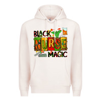 Pale Pink black nurse magic Premium Hoodie - AdoDesignShop