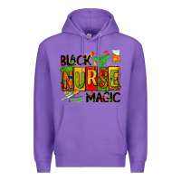 Purple black nurse magic Premium Hoodie - AdoDesignShop