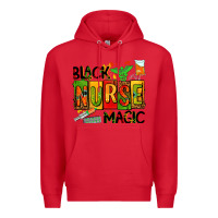 Red black nurse magic Premium Hoodie - AdoDesignShop