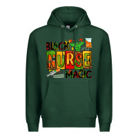 Sports Green black nurse magic Premium Hoodie - AdoDesignShop