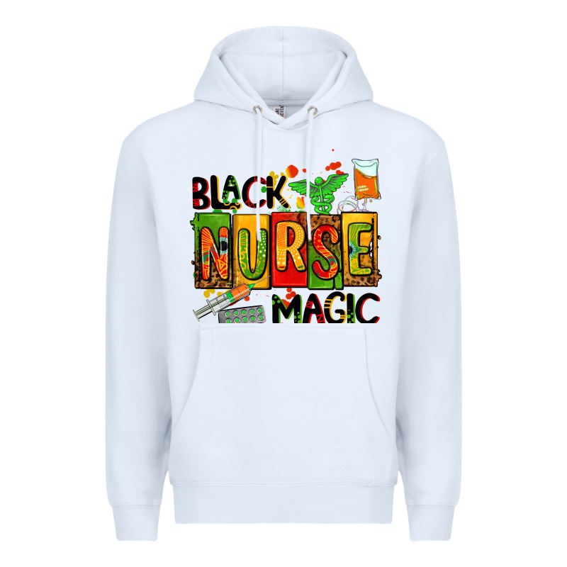 Black Nurse Magic Premium Hoodie by AdoDesignShop | Teevron