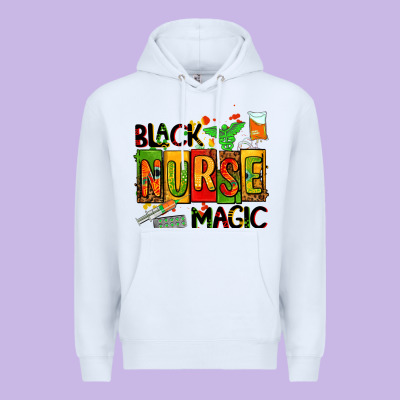 Black Nurse Magic Premium Hoodie Designed By Adodesignshop
