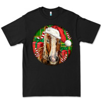 Black Belgian Horse  Christmas Premium Tee - LillyAllenDesigns