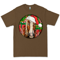 Cacao Belgian Horse  Christmas Premium Tee - LillyAllenDesigns