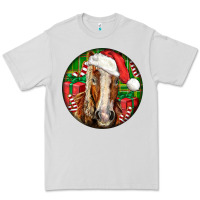 Dove Grey Belgian Horse  Christmas Premium Tee - LillyAllenDesigns