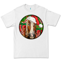 White Belgian Horse  Christmas Premium Tee - LillyAllenDesigns