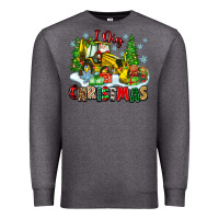 Charcoal Heather i dig christmas Premium Sweatshirt - Zillion Design Studio