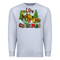 Heather Grey i dig christmas Premium Sweatshirt - Zillion Design Studio
