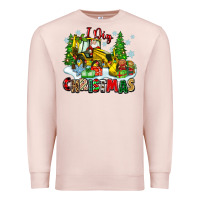 Pale Pink i dig christmas Premium Sweatshirt - Zillion Design Studio
