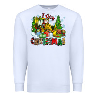 White i dig christmas Premium Sweatshirt - Zillion Design Studio