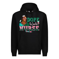 Black afro  nurse dope black Premium Hoodie - AdoDesignShop