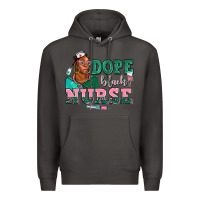 Smoke afro  nurse dope black Premium Hoodie - AdoDesignShop