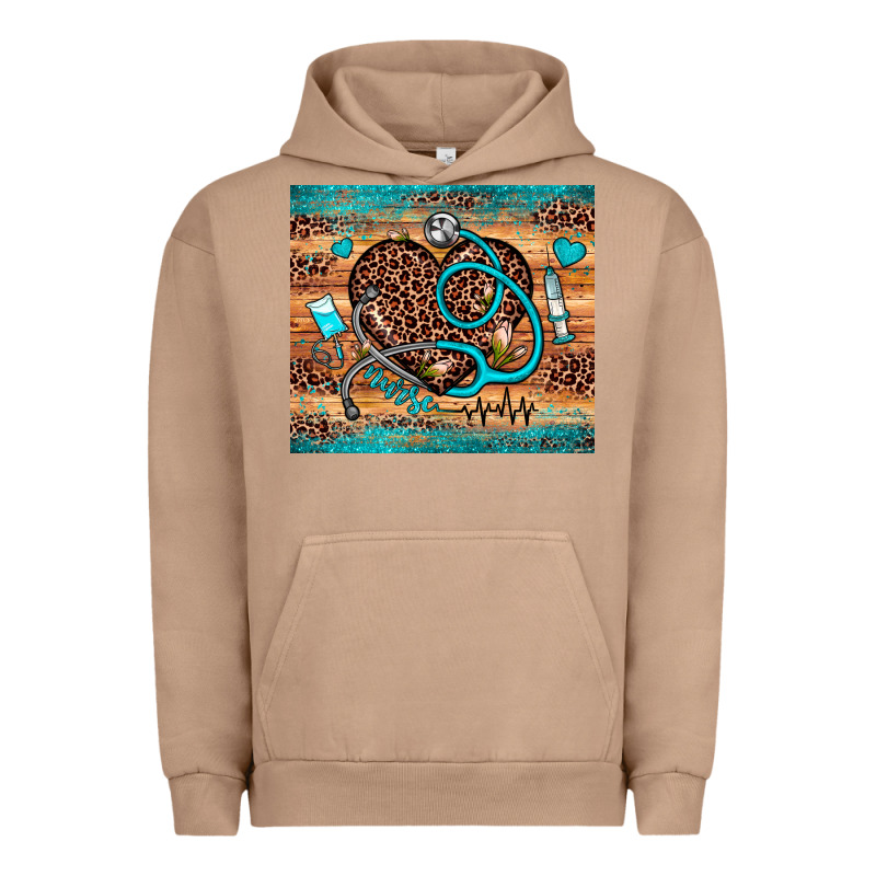 Nurse Leopard Heart Urban Hoodie by JahusDesignShop | Teevron