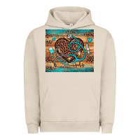 Pigment French Oak nurse leopard heart Urban Hoodie - JahusDesignShop