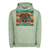 Pigment Oil Green nurse leopard heart Urban Hoodie - JahusDesignShop