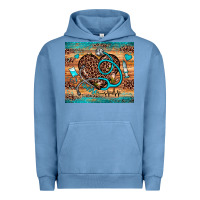 Pigment Pebble Blue nurse leopard heart Urban Hoodie - JahusDesignShop