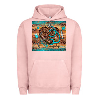 Pigment Salmon nurse leopard heart Urban Hoodie - JahusDesignShop