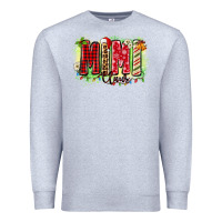Heather Grey mimi claus Premium Sweatshirt - Zillion Design Studio