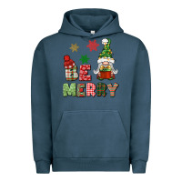 Pigment Midnight Navy be merry Urban Hoodie - BundleAndBundleShop