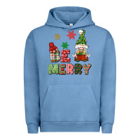 Pigment Pebble Blue be merry Urban Hoodie - BundleAndBundleShop