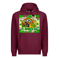 Burgundy i dig st patrick s day Premium Hoodie - JahusDesignShop