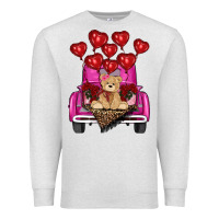 Oatmeal Heather Valentine's day tedybear truck Premium Sweatshirt - RanaPortraitStore