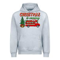 Heather Grey christmas is coming Urban Hoodie - BundleAndBundleShop