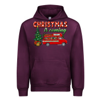 Mauve Wine christmas is coming Urban Hoodie - BundleAndBundleShop
