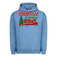 Pigment Pebble Blue christmas is coming Urban Hoodie - BundleAndBundleShop