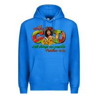 True Royal with god all things are possible juneteenth Premium Hoodie - AdoDesignShop