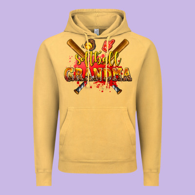 Softball Grandma Vintage Hoodie Designed By Adodesignshop