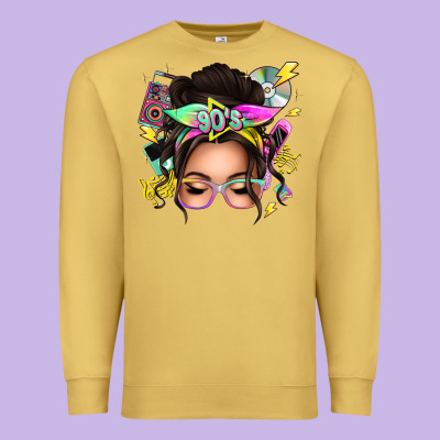 Premium Sweatshirt 90s messy bun